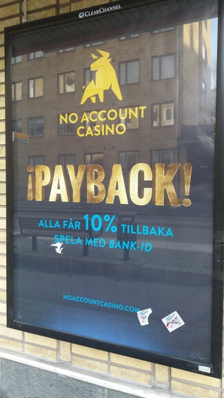 Payback och Cashback - no account casino