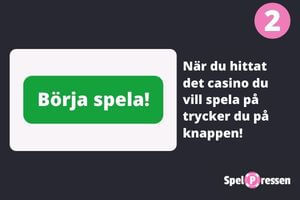 steg 2 - logga in eller påbörja registreringen på casinot