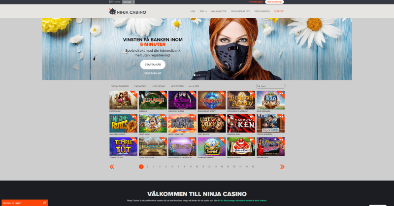 Ninja Casino BankID