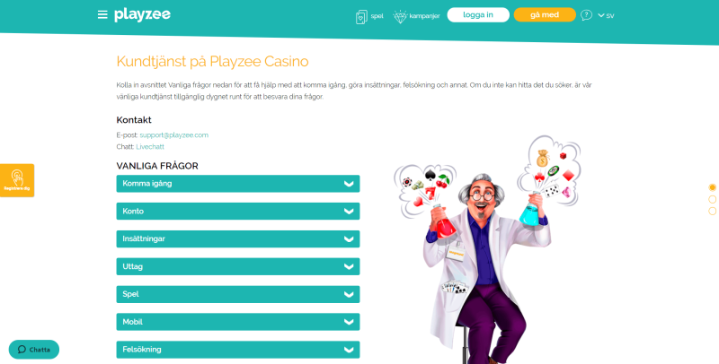 Playzee Casino FAQ