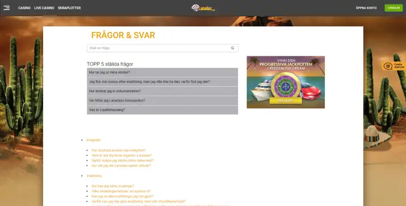 Lanadas FAQ