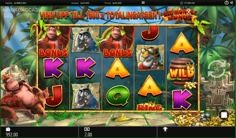 King Kong Cash bonus
