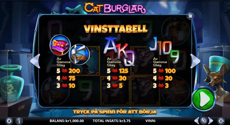 Cat burglar symboler