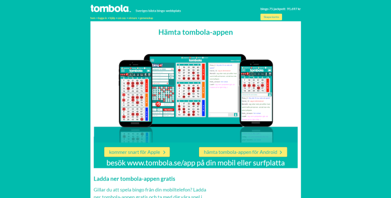 Tombolas bingo app