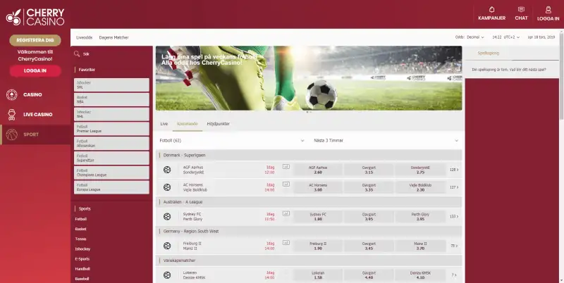 Cherry Casino sportsbetting