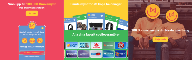 lojalitetskort och omniamynt