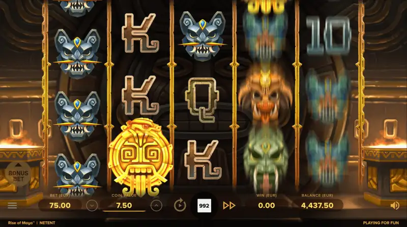 Rise of Mayas design i huvudspelet