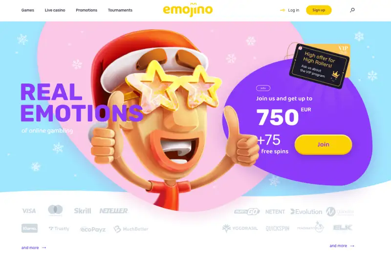 Emojino Casino med bonuserbjudande