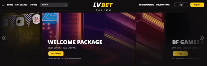 Välkomstbonus hos LV Bet