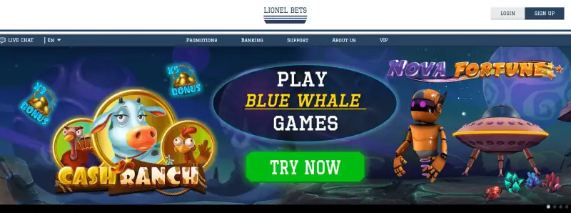 Lionel Bets startsida